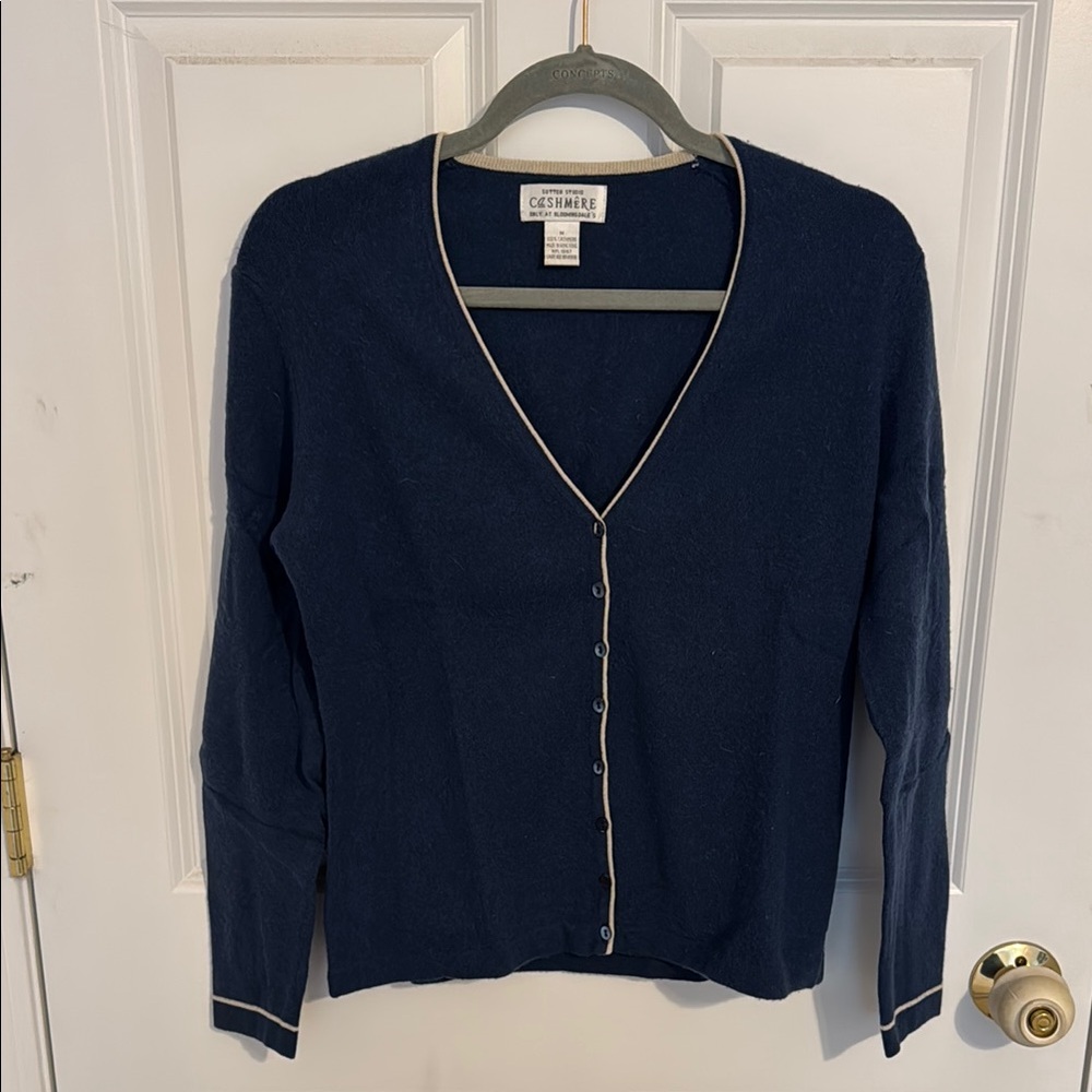 Bloomingdale's Navy Sweater (cashmere) set